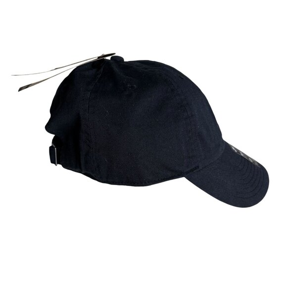 Nike Club Cap Black Adjustable Strap M/L Cotton Embroidered Logo Baseball Hat - Picture 4 of 7